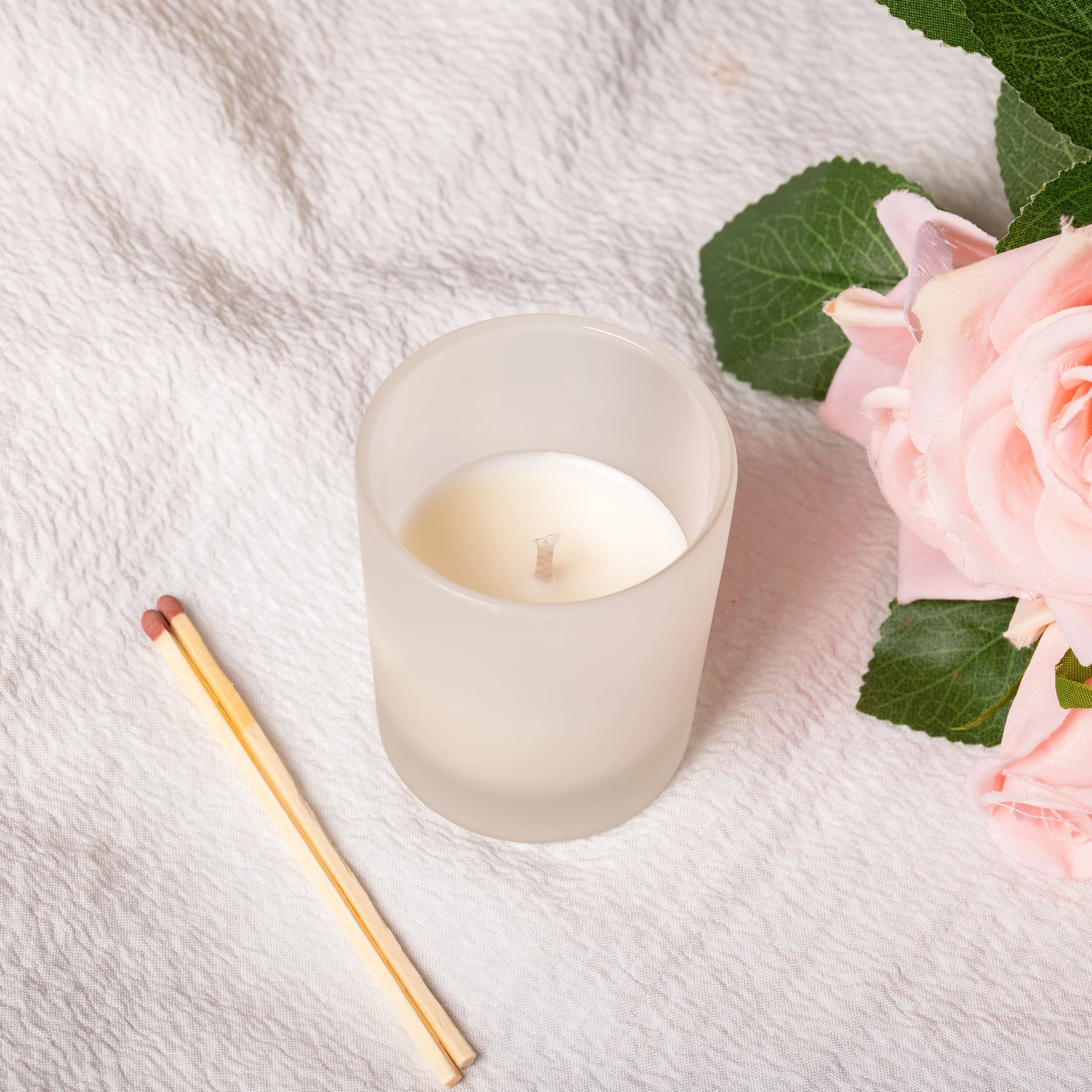 9cl Lotti Candle Jar - Frosted - Image 3